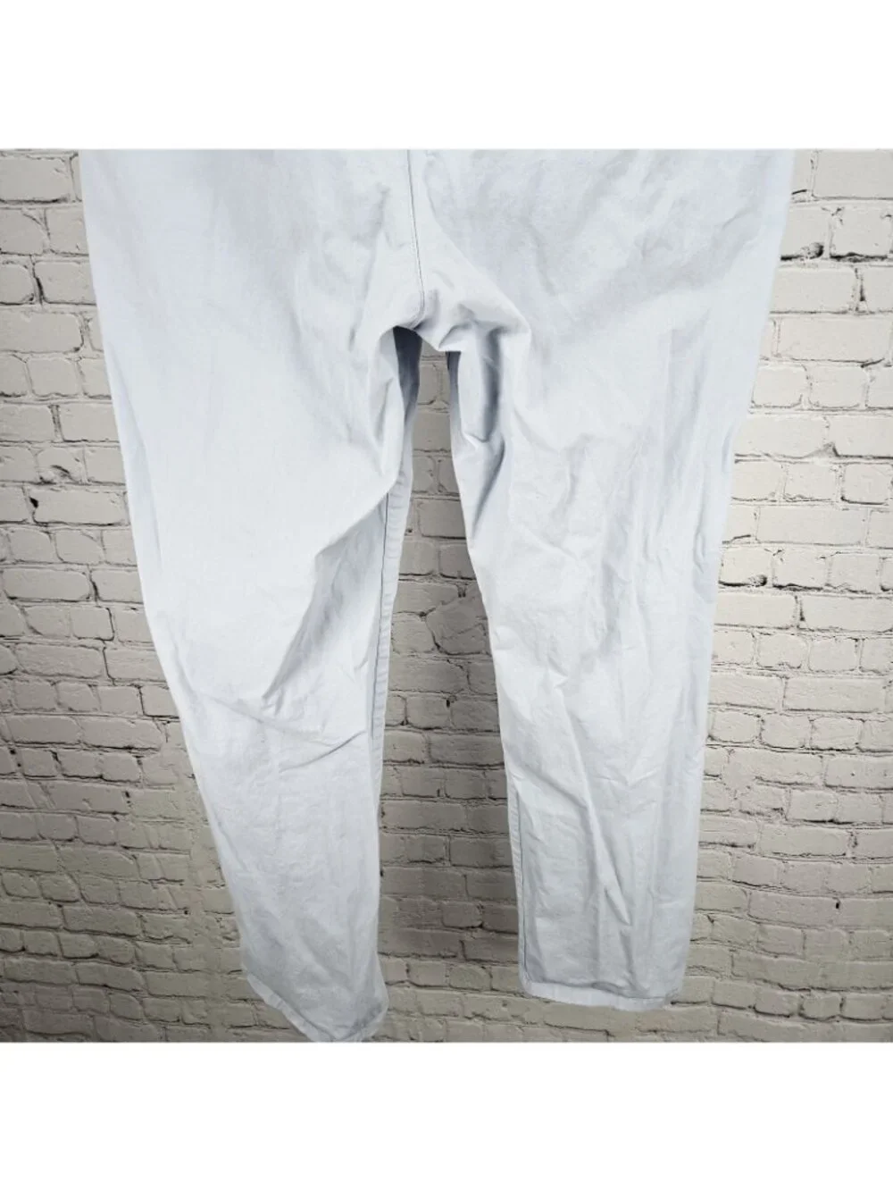 Bonobos Blue Straight Leg Cotton Stretch Flat Front Mid Rise Chino Pants 35x32